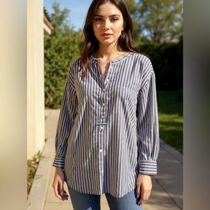 Sundance‎ Striped Popover Tunic Top